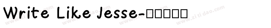 Write Like Jesse字体转换